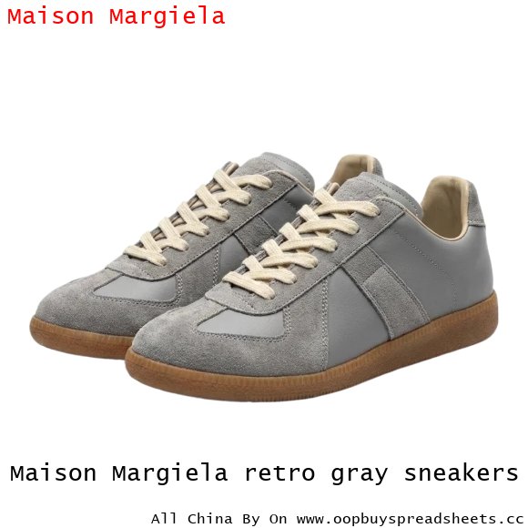 Maison Margiela retro gray sneakers
