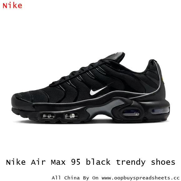 Nike Air Max 95 black trendy shoes
