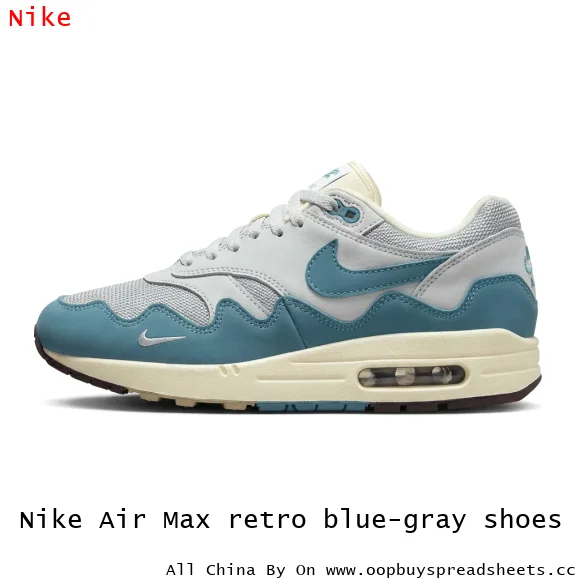 Nike Air Max retro blue-gray shoes