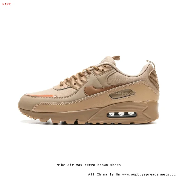 Nike Air Max retro brown shoes