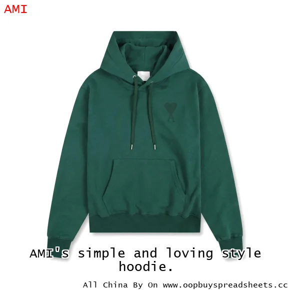AMI's simple and loving style hoodie.