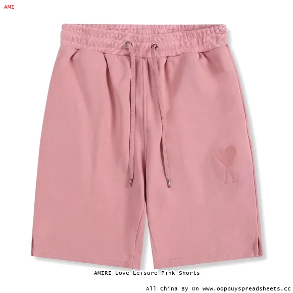 AMIRI Love Leisure Pink Shorts