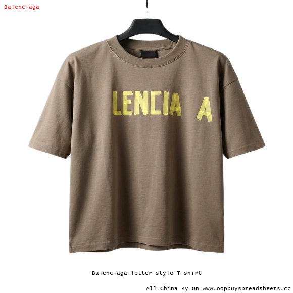 Balenciaga letter-style T-shirt