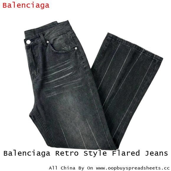 Balenciaga Retro Style Flared Jeans