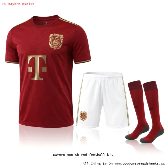 Bayern Munich red football kit