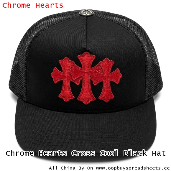 Chrome Hearts Cross Cool Black Hat