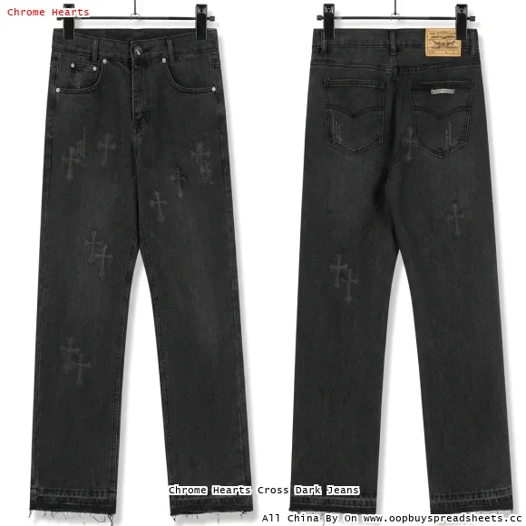 Chrome Hearts Cross Dark Jeans
