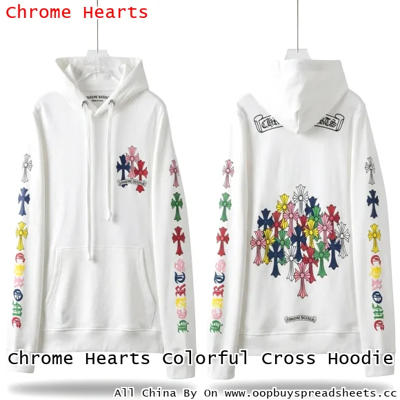Chrome Hearts Colorful Cross Hoodie