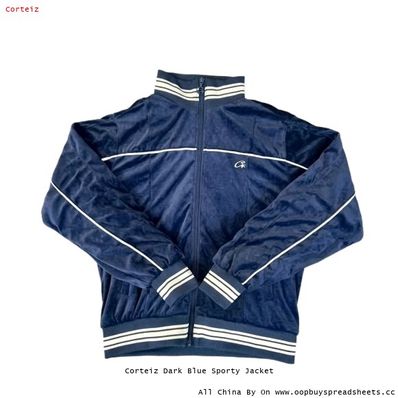 Corteiz Dark Blue Sporty Jacket