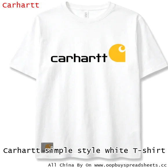 Carhartt simple style white T-shirt