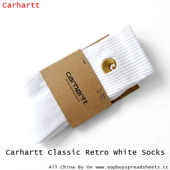 Carhartt Classic Retro White Socks