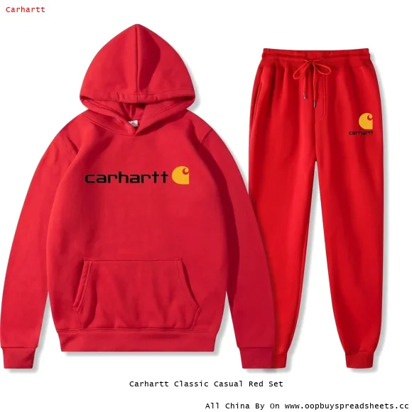 Carhartt Classic Casual Red Set