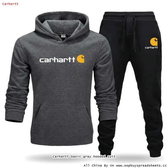Carhartt basic gray hooded suit