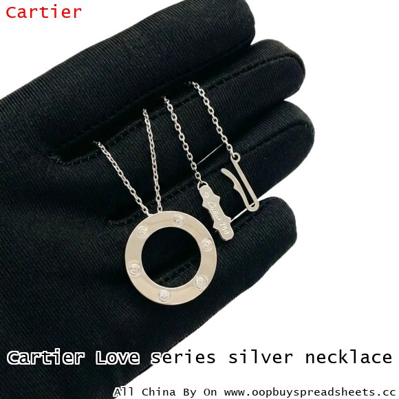 Cartier Love series silver necklace