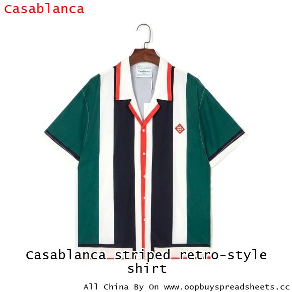 Casablanca striped retro-style shirt