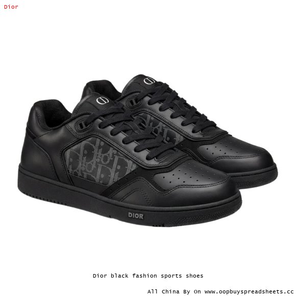 Dior black fashion sports shoes