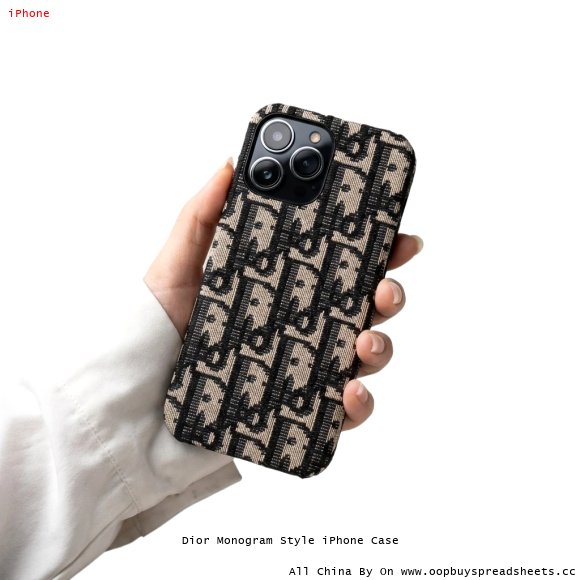 Dior Monogram Style iPhone Case