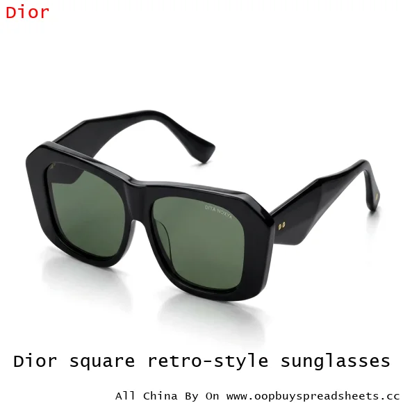 Dior square retro-style sunglasses