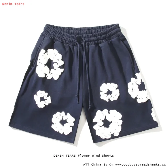 DENIM TEARS Flower Wind Shorts