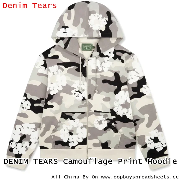 DENIM TEARS Camouflage Print Hoodie