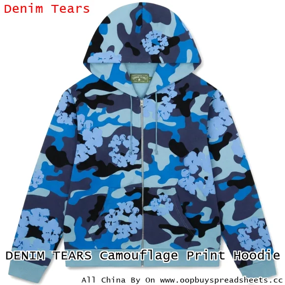 DENIM TEARS Camouflage Print Hoodie