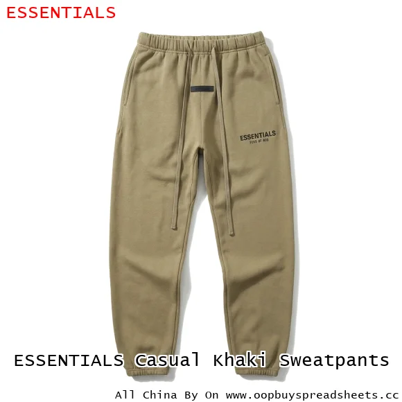 ESSENTIALS Casual Khaki Sweatpants