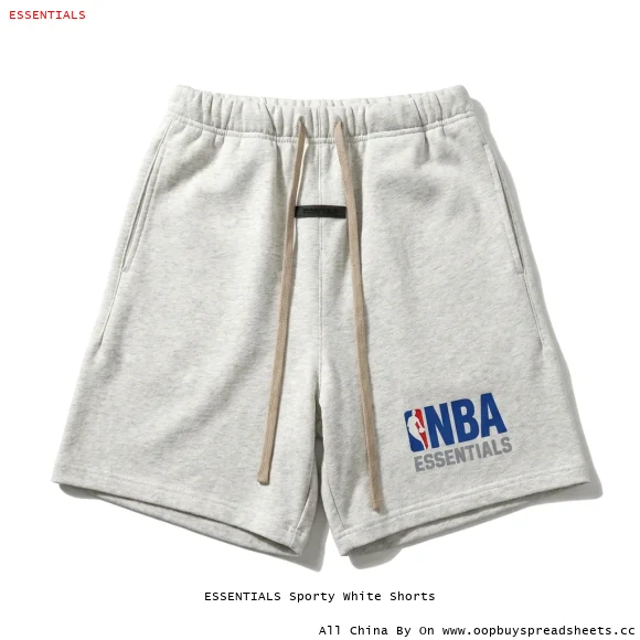 ESSENTIALS Sporty White Shorts