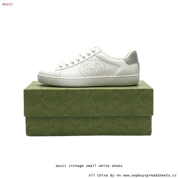 Gucci vintage small white shoes