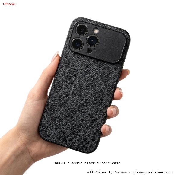 GUCCI classic black iPhone case
