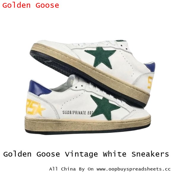 Golden Goose Vintage White Sneakers