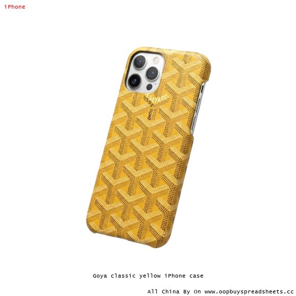 Goya classic yellow iPhone case