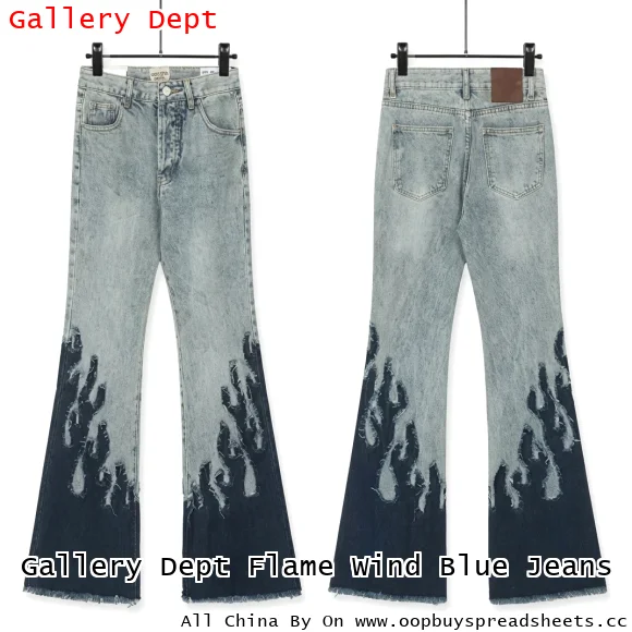 Gallery Dept Flame Wind Blue Jeans
