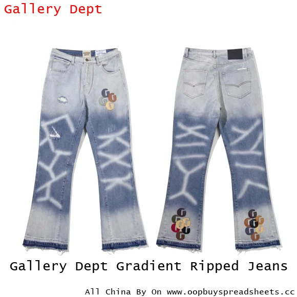 Gallery Dept Gradient Ripped Jeans