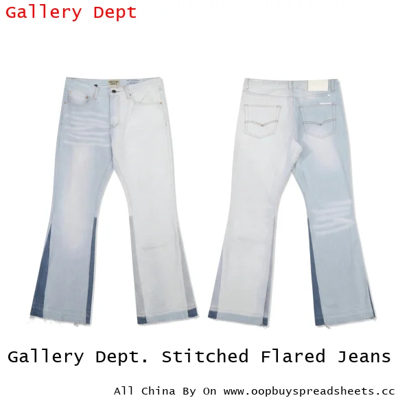 Gallery Dept. Stitched Flared Jeans