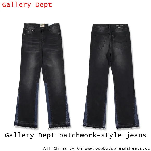Gallery Dept patchwork-style jeans