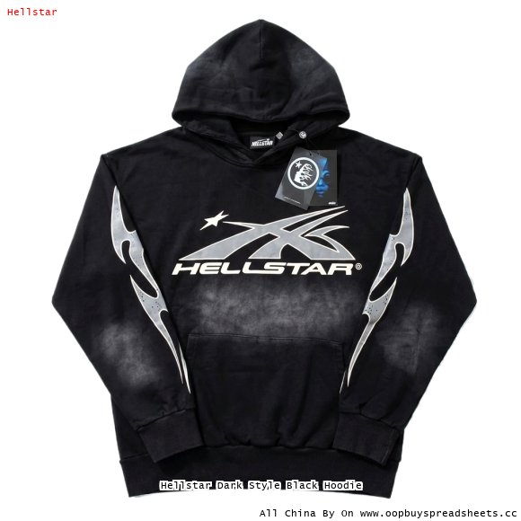 Hellstar Dark Style Black Hoodie