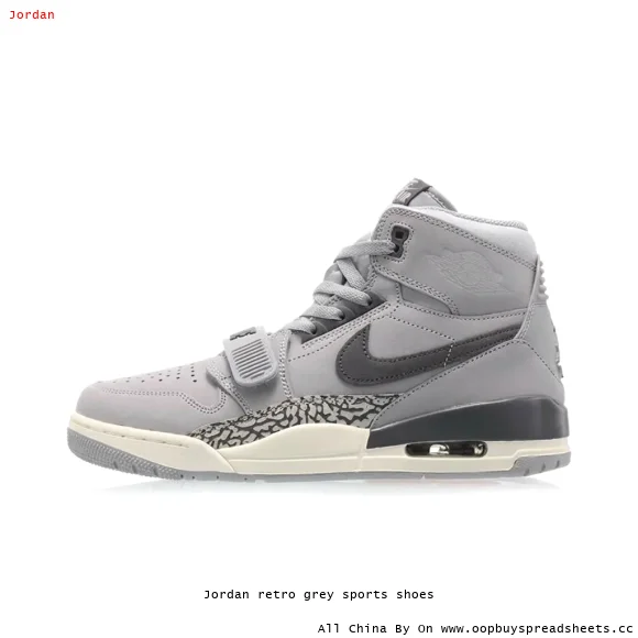 Jordan retro grey sports shoes