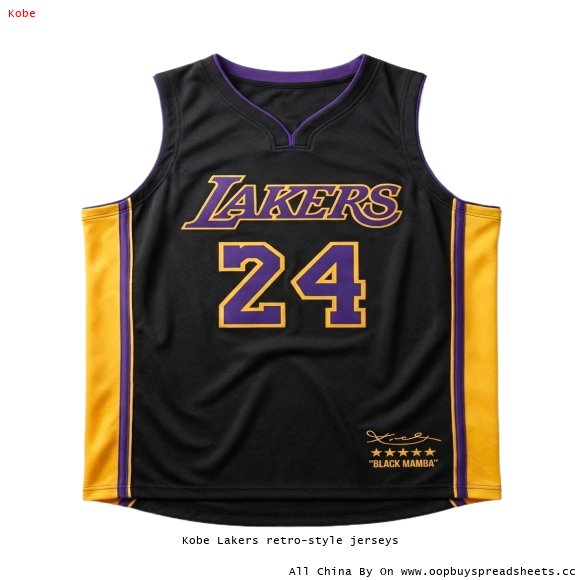 Kobe Lakers retro-style jerseys