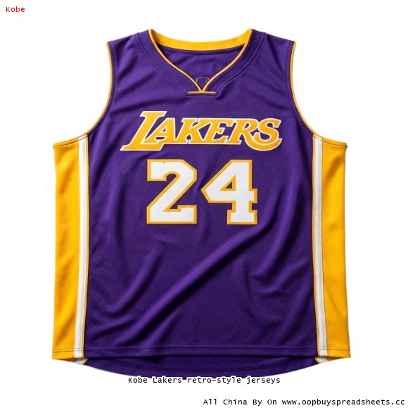 Kobe Lakers retro-style jerseys