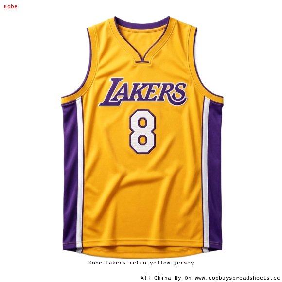 Kobe Lakers retro yellow jersey
