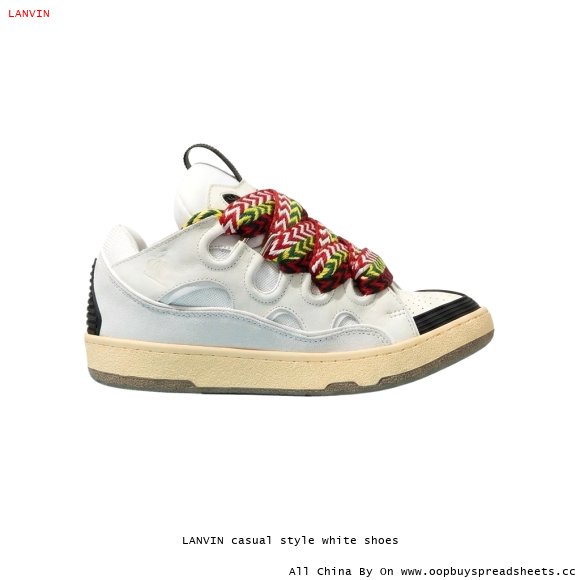 LANVIN casual style white shoes