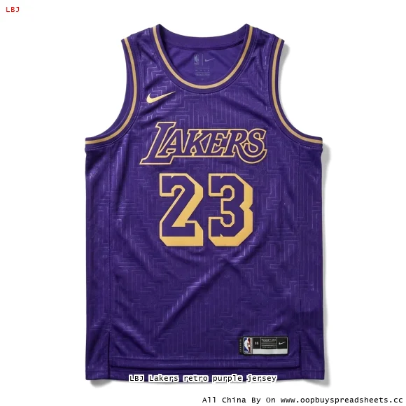 LBJ Lakers retro purple jersey