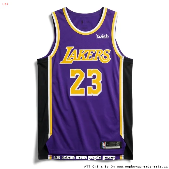 LBJ Lakers retro purple jersey