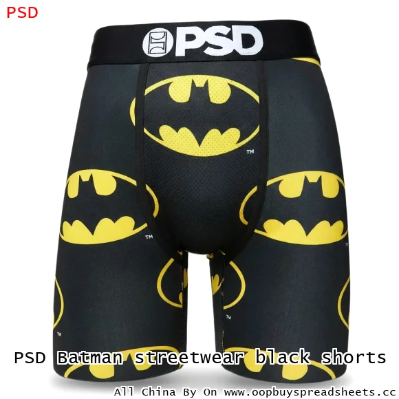 PSD Batman streetwear black shorts