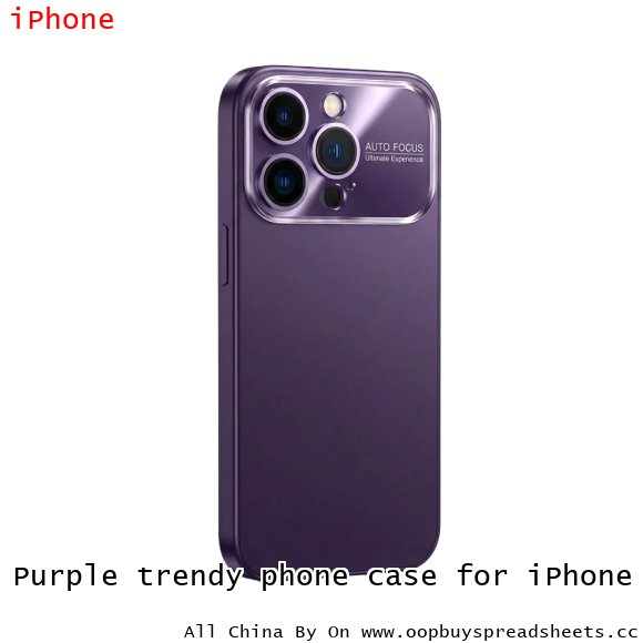 Purple trendy phone case for iPhone