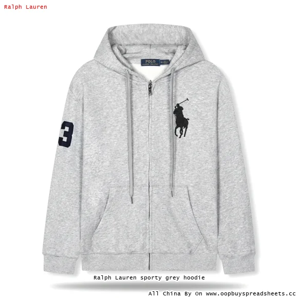 Ralph Lauren sporty grey hoodie