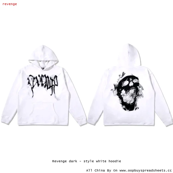 Revenge dark - style white hoodie