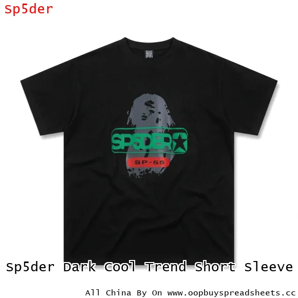 Sp5der Dark Cool Trend Short Sleeve