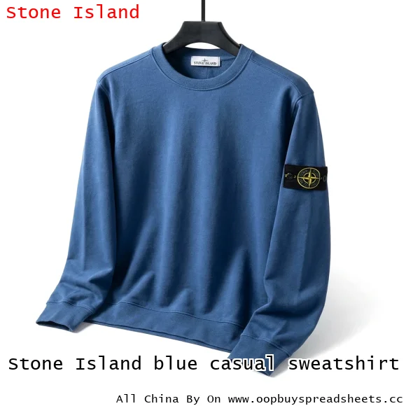 Stone Island blue casual sweatshirt