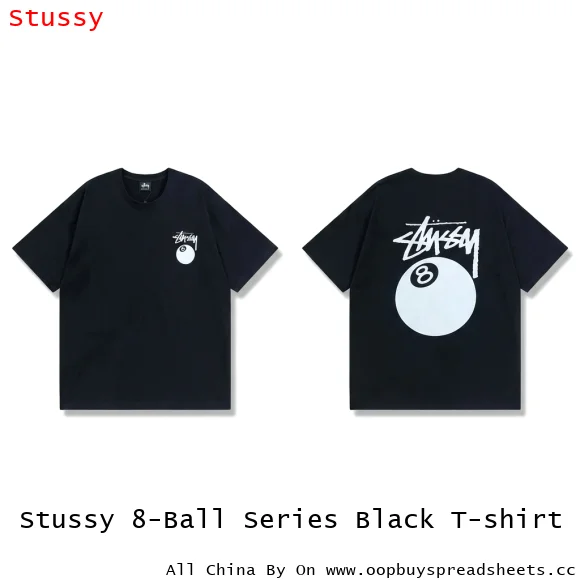 Stussy 8-Ball Series Black T-shirt
